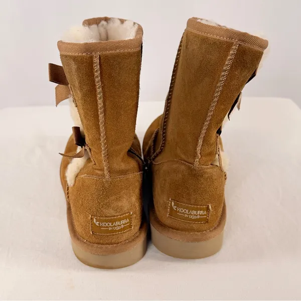 Koolaburra by UGG‎ Bow Pull On Boots in Brown Size 6 - Image 2