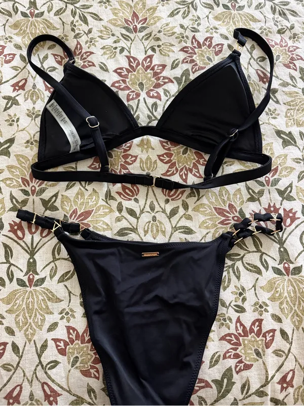 Victoria’s Secret Women’s Sexy Black Bikini Swimming Suit Set 2 Piece Size Small - Image 4