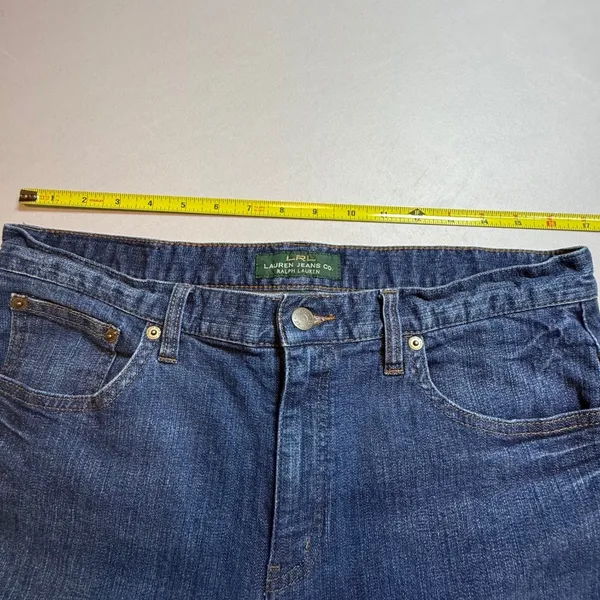 Lauren Ralph Lauren Jeans Co Dark Wash Straight‎ Leg Denim Jeans Women 12 LRL - Image 4