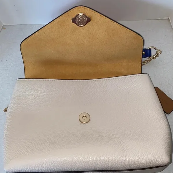 NWT Coach Red and White Leather Crossbody Bag - Image 8