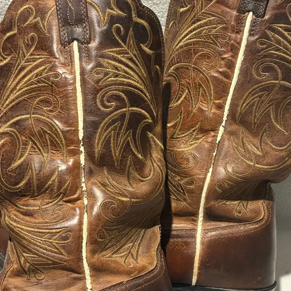 ARIAT Heritage 15728 Women’s Size 7.5B Brown Leather Pointed Toe Western Boots - Image 9