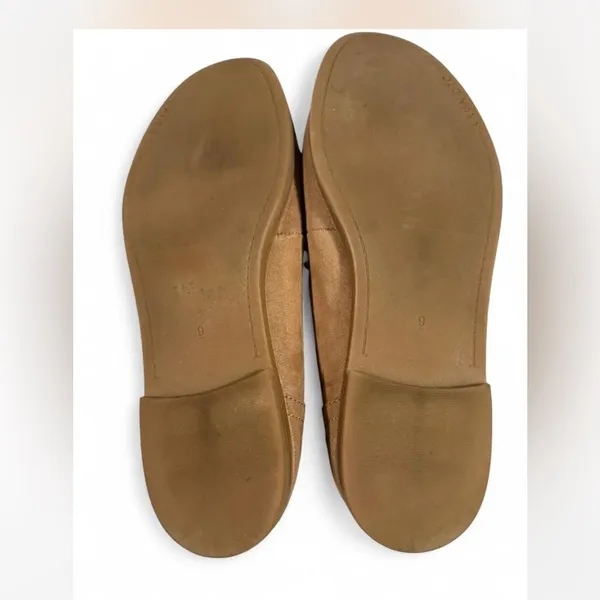Old Navy Faux Suede Penny Loafers Tan Beige City Loafers Size 9 - Image 7
