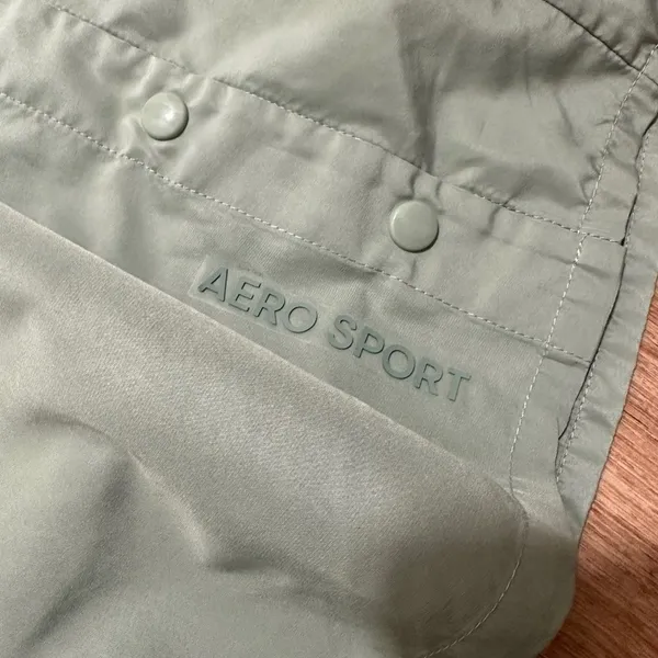 AERO SPORT | Women's Green Snap Front Lined Athleisure‎ Athletic Skort Skirt, M - Image 3