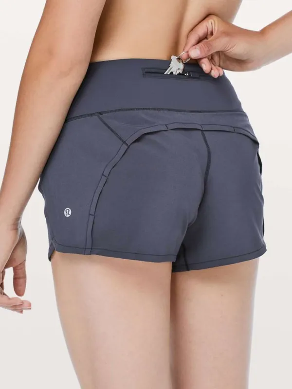 Lululemon Run Times Short II *4" Cadet Blue Sz 4 $58 - Image 4