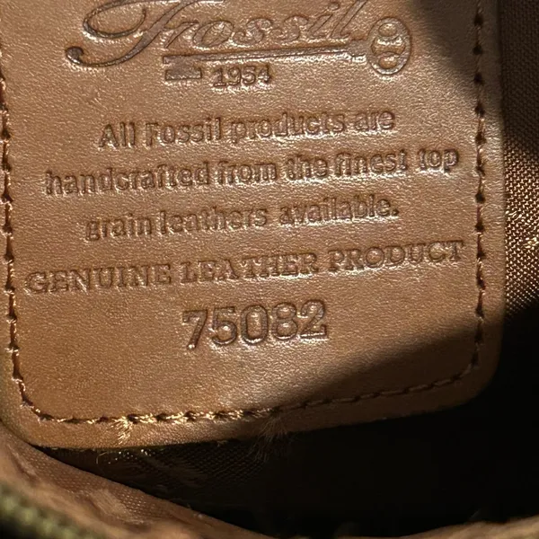 Fossil Tan Leather ShoulderCrossbody  Bag - Image 9