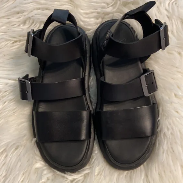 Dr Martens Air Whiz Black Strappy Sandals with Buckles size 6 excellent cond - Image 15
