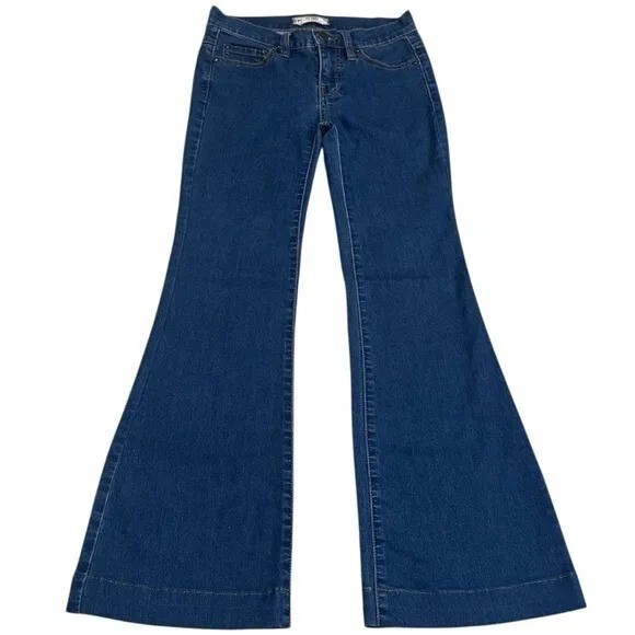 Free People Flare Stretch Jeans Capsule Retro Country Cowgirl Rodeo Comfort 24 - Image 2