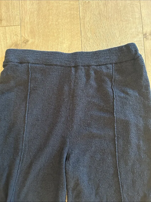 Free People knit wide-leg pants with a high-rise waist, Black, Size Large, NWOT - Image 4
