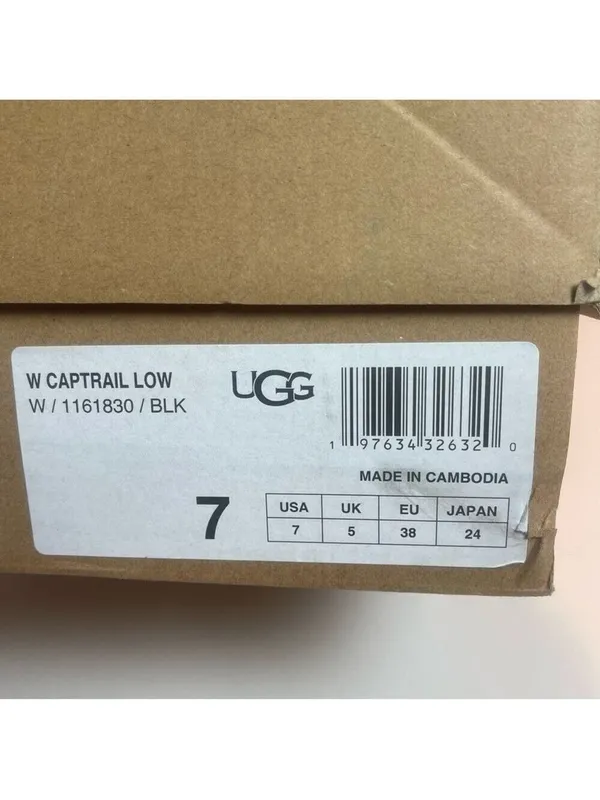 UGG CapTrail Low sneakers in black suede waterproof unisex grunge goth hiking 7 - Image 9