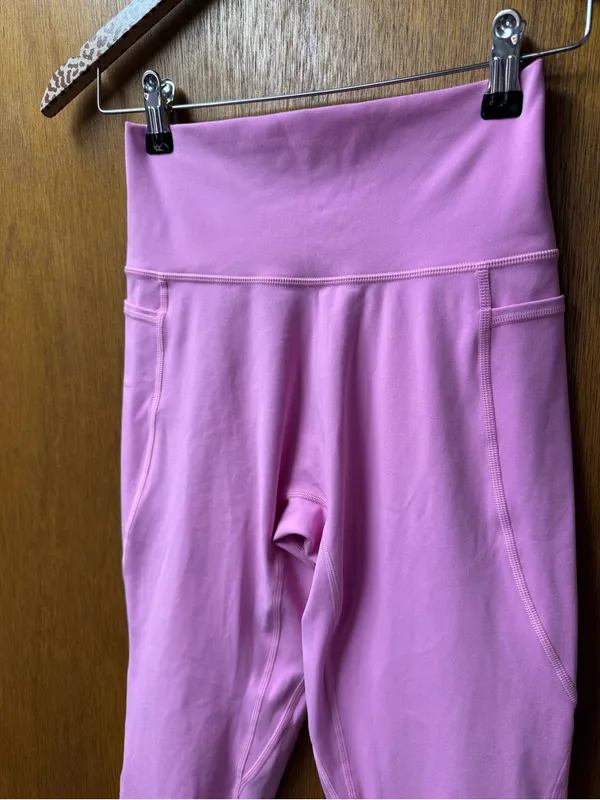 LSKD Fusion High Rise 7/8 Leggings Pockets Spark Pink Medium Gym Workout Fitness - Image 5