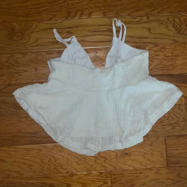 Ambiance Apparel white crop lace - Image 2
