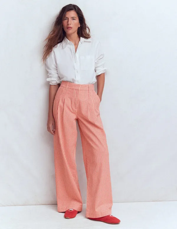Boden Harrington Jacket & Pants Set Red Stripe - Image 5