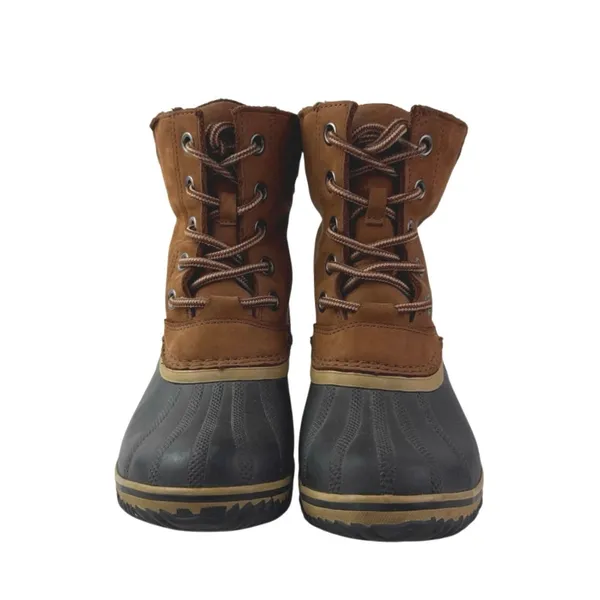 Sorel Slimpack II Women's Brown Suede Waterproof Lace Up Insulated Duck Boots 8 - Image 2