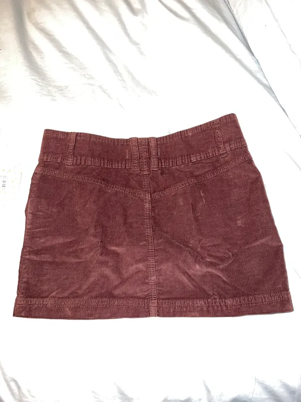 NWT corduroy mini skirt chocolate brownie - Image 2