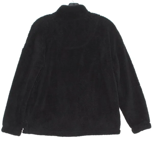 Cuddl Duds Sweater 1/4 Zip Fleece Oversize Athleisure Outdoor Casual Black Small - Image 2