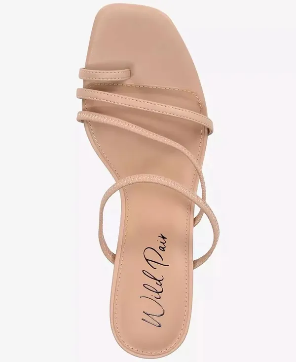 Wild Pair Nude Strappy Heels - Image 2