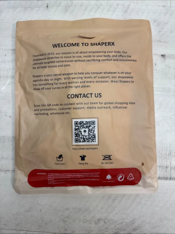 SHAPERX Tummy Control Shapewear Thong Bodysuit Seamless size small-medium - Image 12
