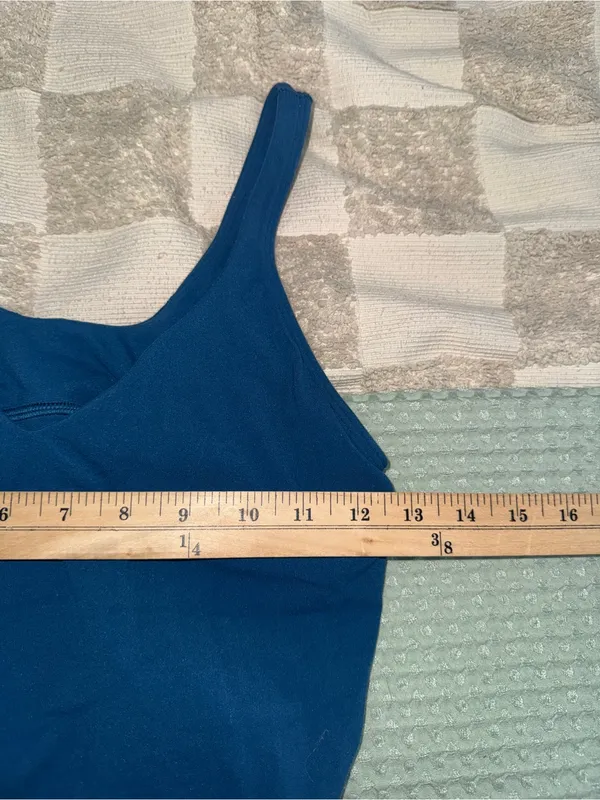 Lululemon Align Tank Blue Borealis Size 8 Deep Teal Yoga Top LW1CWAS - Image 2