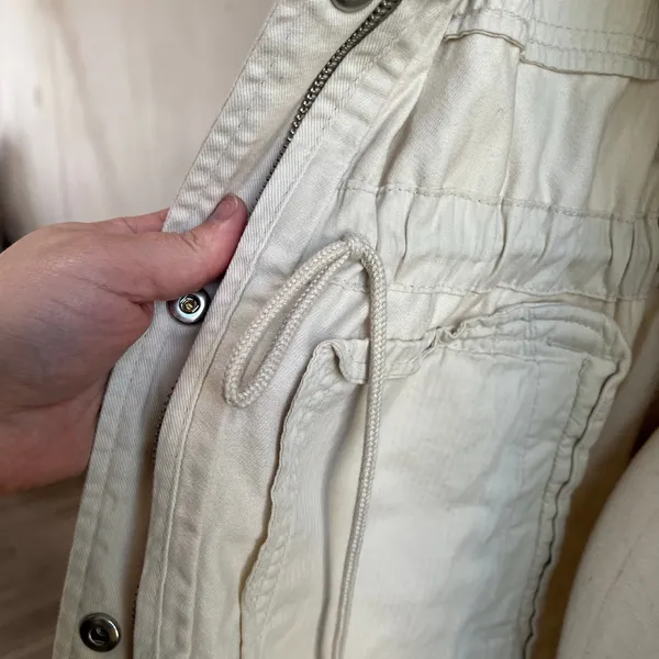 GAP Beige Safari 100% Cotton Women's Utility Jacket Size‎ Small - Image 8