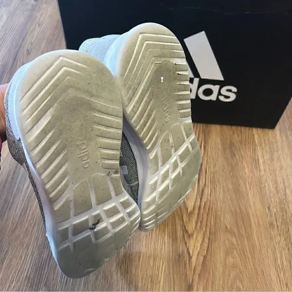 ADIDAS Cloudfoam gray white athletic training running shoes sneakers women’s 8.5 - Image 5