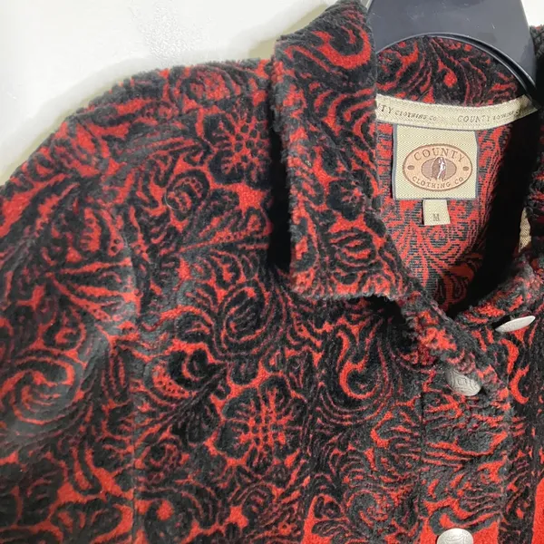Vintage County Clothing‎ Company fuzzy jacket women's size medium cozy winter - Image 3