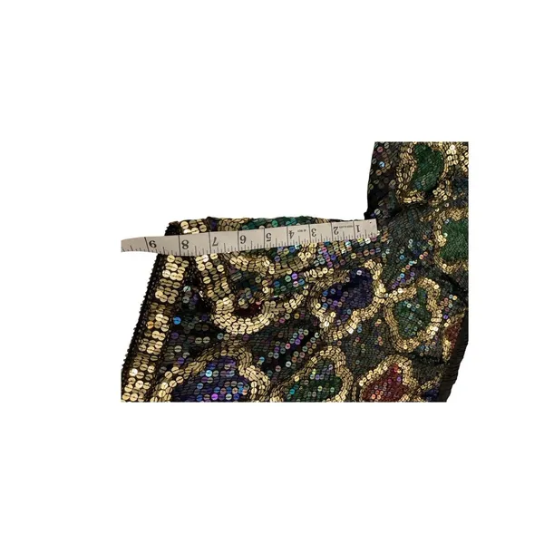 S N F‎ Silk Sequin Medallion Top And Shorts Size Medium - Image 10