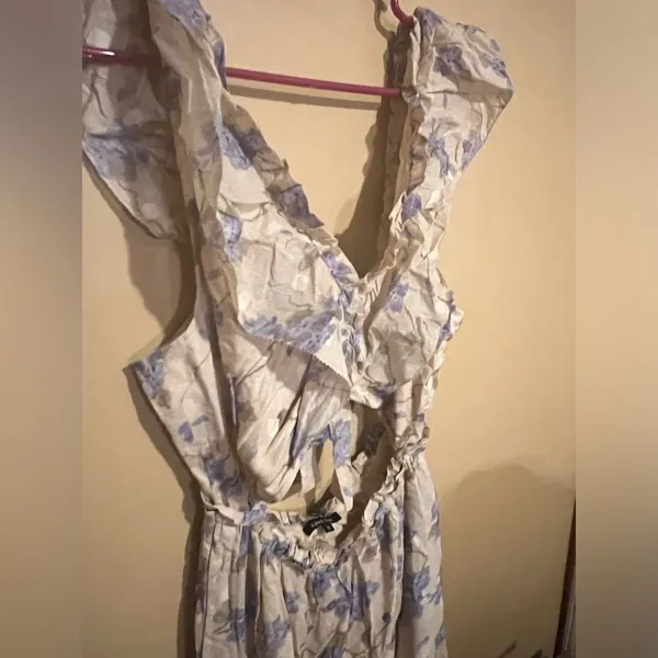 Anthropologie love Sam floral cut out dress small‎ - Image 7