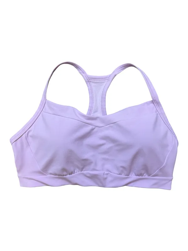Athleta Vital Sports Bra Blush Lavender Racerback Light Support Yoga Medium - Image 2
