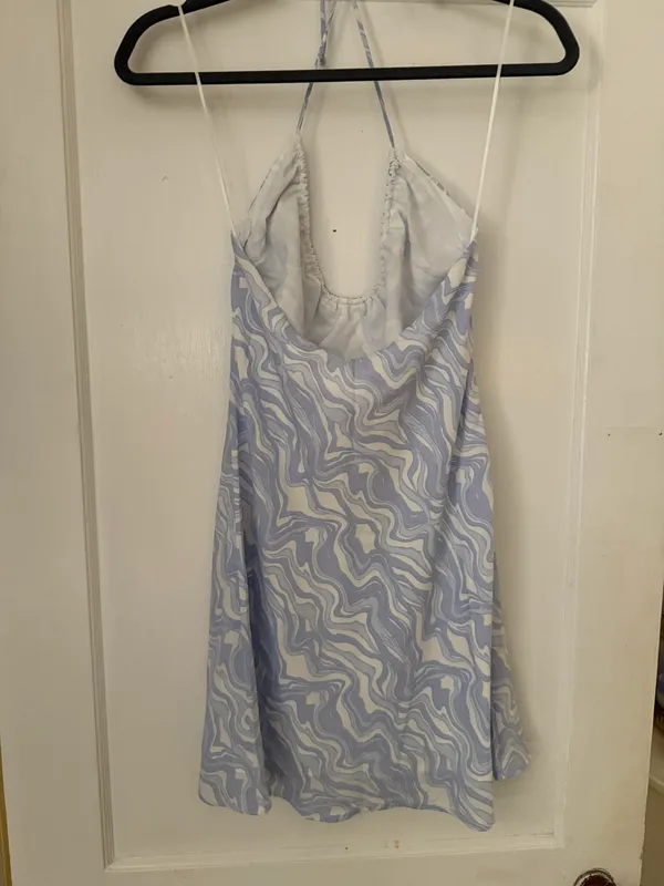 Abercrombie Halter Ruched Mini Dress - Image 6
