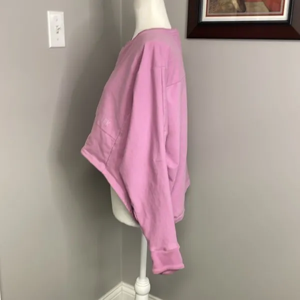 Gymshark Ori cropped sweatshirt lavender lilac workout Size Large - Image 5