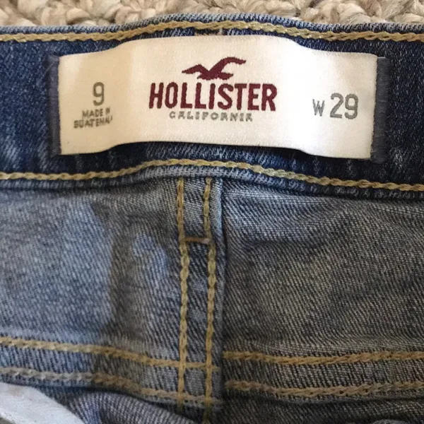 Girls Super Stretch Hollister Jean Shorts - Image 4