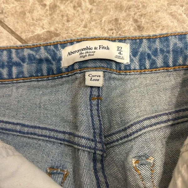 Abercrombie & Fitch Curve Love The Skinny High Rise Jean 27 Regular - Image 7