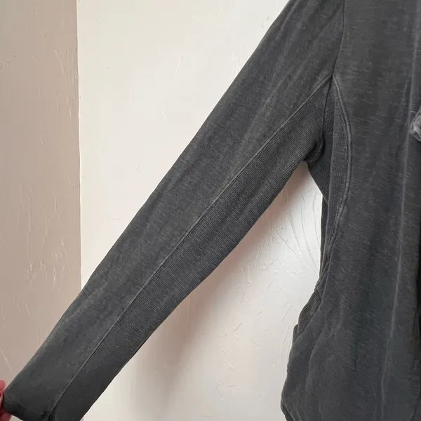 Anthropologie Saturday Sunday grey moto jacket size M - Image 3