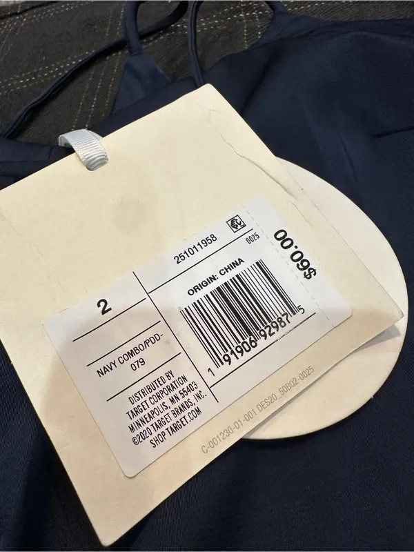 Target Navy Blue Spaghetti-Strap Dress - Image 3