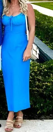 Shinestar Blue Maxi Dress - Image 4