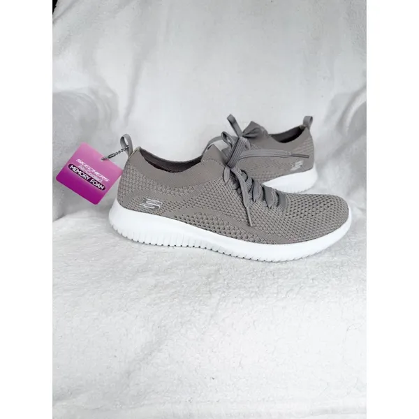 NWT Skechers Womens 8.5 Ultra Flex Statements 12841 Casual Shoes Sneakers Taupe - Image 2