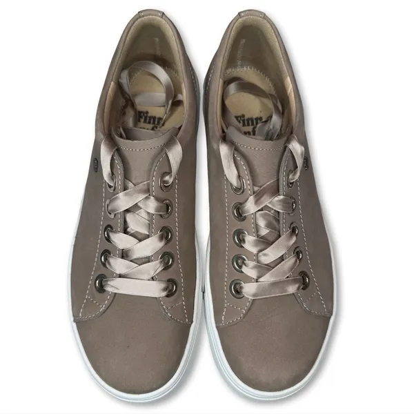 Finn Comfort El Paso Lace Up Shoes US 8.5 UK 6 Neutral Nubuck Suede Leather $435 - Image 3