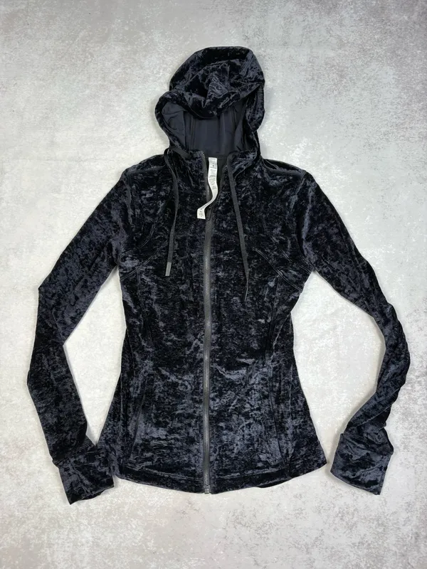 Lululemon Black Crushed Velvet Velour Three Piece Set - Image 2