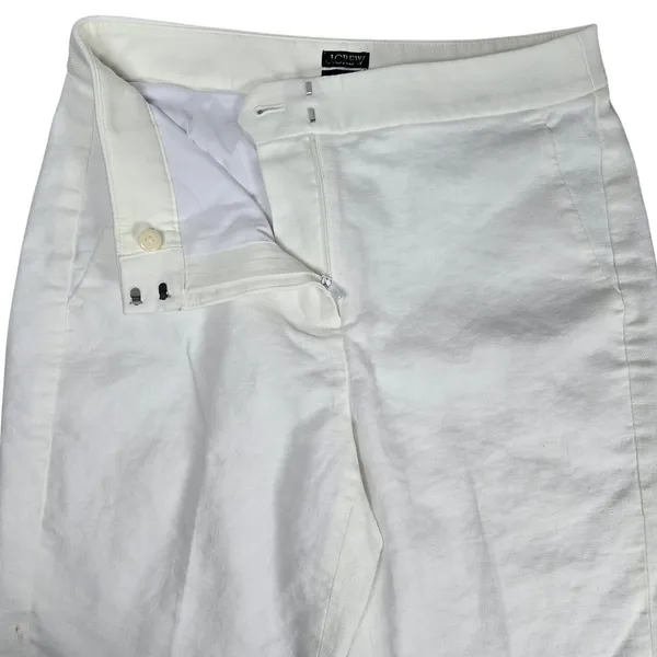 J. Crew Kate straight-leg pant in stretch linen blend White 2 BF407‎ - Image 4