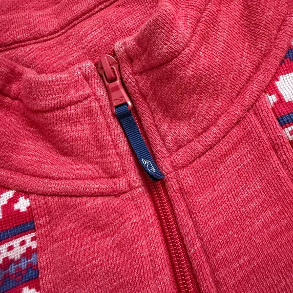 Vineyard Vines Women’s Pink Whale Fair Isle Pullover  - Image 6