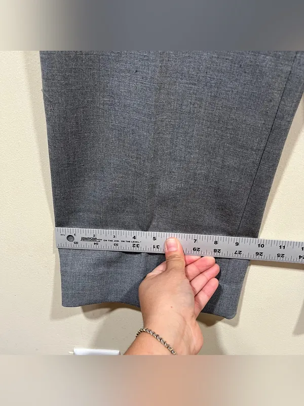NWT J Crew 365 Women’s Grey Wide-Leg Cropped Dress Pants size 10 trousers - Image 4