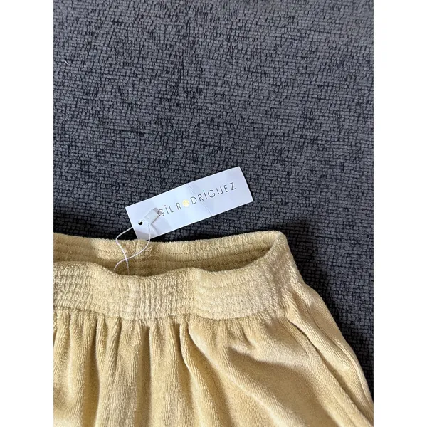 Gil Rodriguez Terry Port Shorts Banana Cream size XS NWT - Image 3