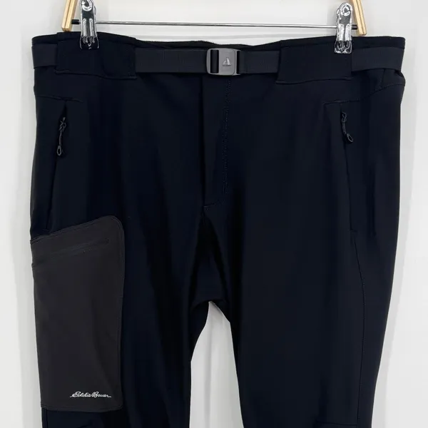 Eddie Bauer First Ascent Guide Pro Lined Pants Size Large Black Hiking Gorpcore - Image 3