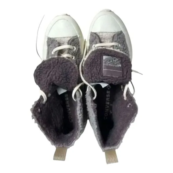 Converse Run Star Grey Hike Hi Platform M8/W9.5 172202C Sherpa Vapor Boot Shoes - Image 7