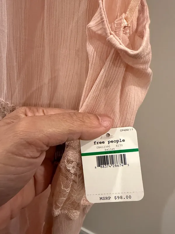 NWT Free People sheer gauze Go Lightly slip dress - Image 4