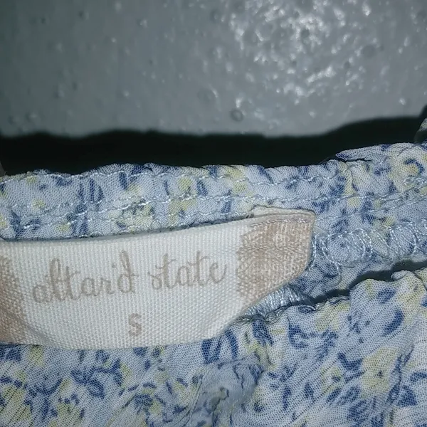 Altar'd State S Alissa Baby Blue Boho Floral Chintz Midi Maxi Dress - Image 3