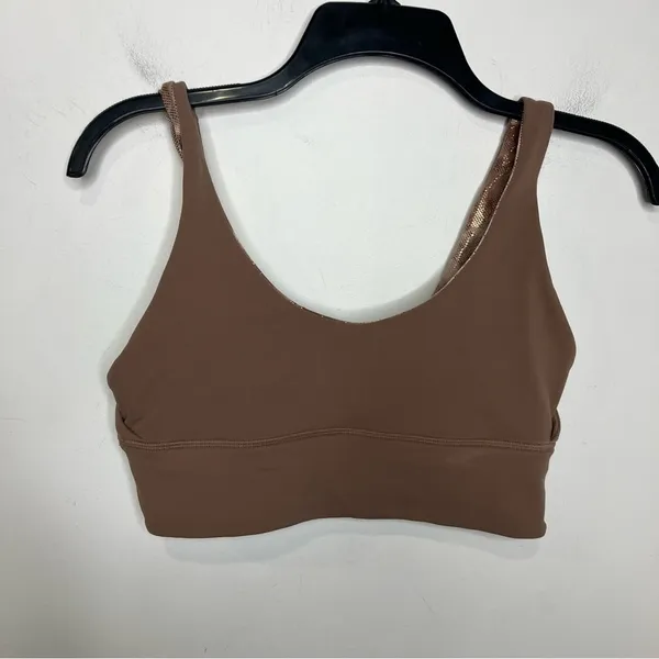 Lululemon align reversible yoga bra metallic shimmery and brown women’s size 8‎ - Image 10