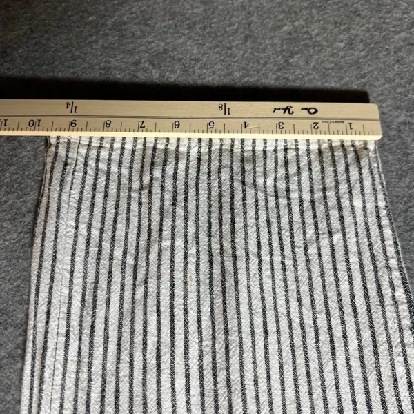 Definitions d.jea‎ Womens Medium Striped Linen Blend Wide Leg Pants Black White - Image 8
