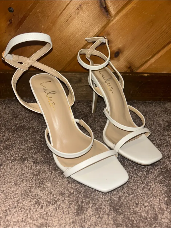 Lulus Leticiya White Ankle-Strap High Heel Sandals - Image 8