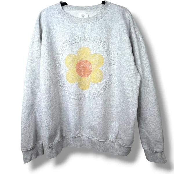 OFFLINE By Aerie Throw-Back Sometimes Sweaty Fleece Oversized Crew Sweatshirt - Image 3